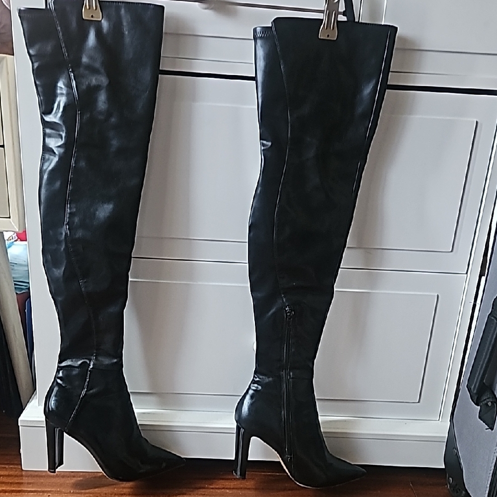 Aldo Black Over the Knee Boots - Picture 4 of 5